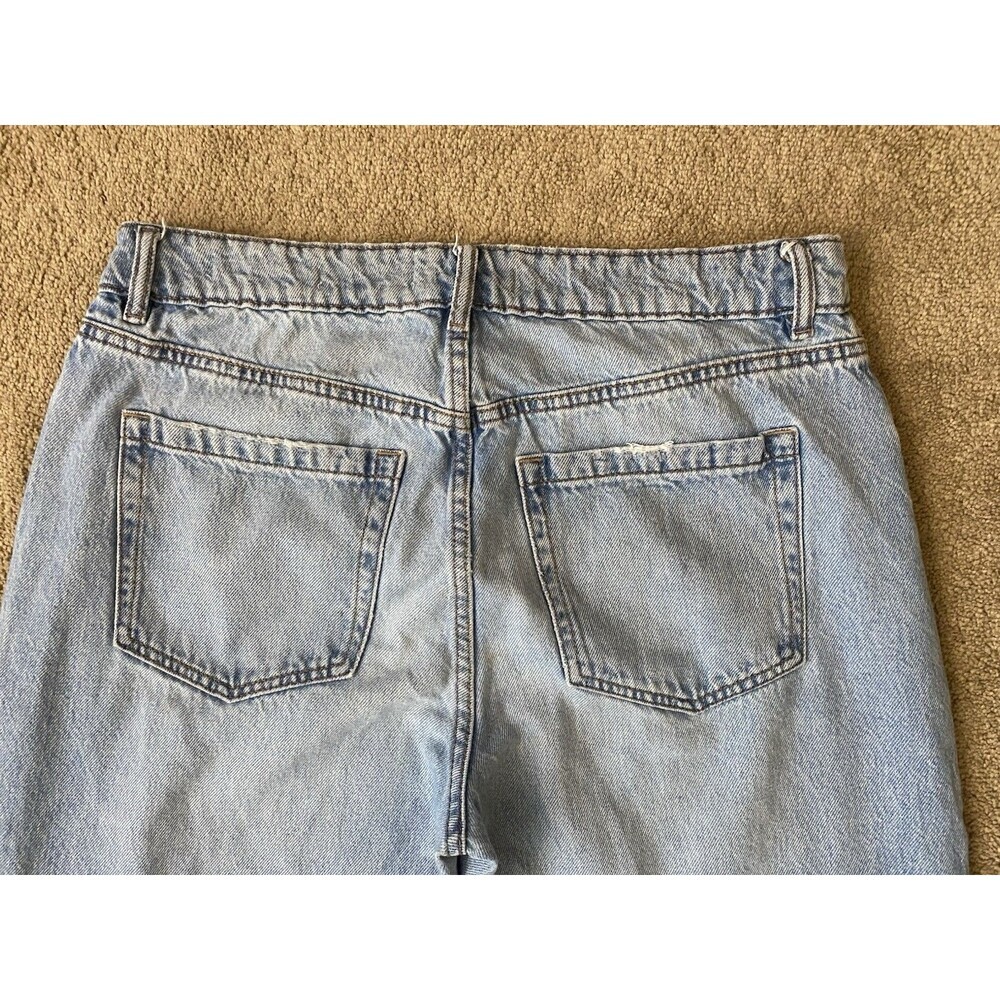 Garage Denim High Rise Distressed Straight Leg Light Wash Jeans Size 9/29 - Picture 14 of 15